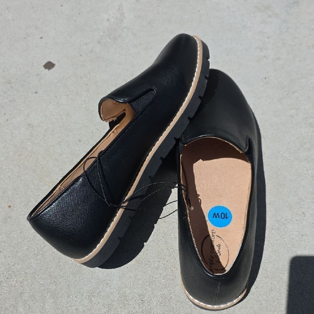 Life Stride Simply Comfort Ultra Size 10 Womens Loafer Shoe Black New - Picture 7 of 17